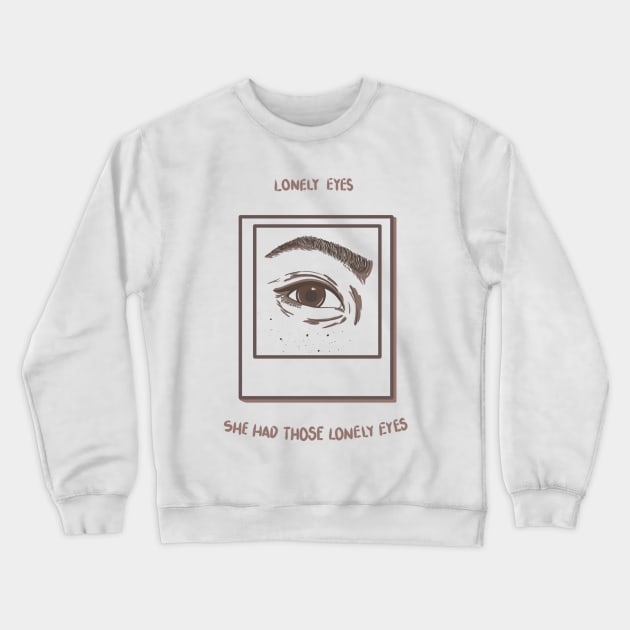 Lauv Lonely Eyes Crewneck Sweatshirt by Ceeshore